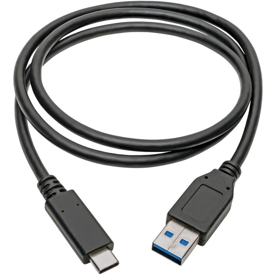 Eaton Tripp Lite Series USB-C to USB-A Cable (M/M), USB 3.2 Gen 2 (10 Gbps), USB-IF Certified, Thunderbolt 3 Compatible, 3 ft. (0.91 m) — U428-C03-G2