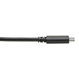 Eaton Tripp Lite Series USB-C to USB-A Cable (M/M), USB 3.2 Gen 2 (10 Gbps), USB-IF Certified, Thunderbolt 3 Compatible, 3 ft. (0.91 m) — U428-C03-G2