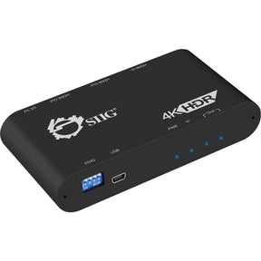 SIIG 1x2 HDMI 2.0 Splitter / Distribution Amplifier with Auto Video Scaling - 4K 60Hz HDR — CE-H22X11-S1