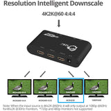 SIIG 1x2 HDMI 2.0 Splitter / Distribution Amplifier with Auto Video Scaling - 4K 60Hz HDR — CE-H22X11-S1