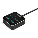 StarTech.com 4 Port USB C Hub - USB-C to 4xUSB-A - 10Gbps USB 3.2 Gen 2 Type-C Hub - USB Bus Powered - Portable/Laptop USB Adapter Hub — HB31C4AB