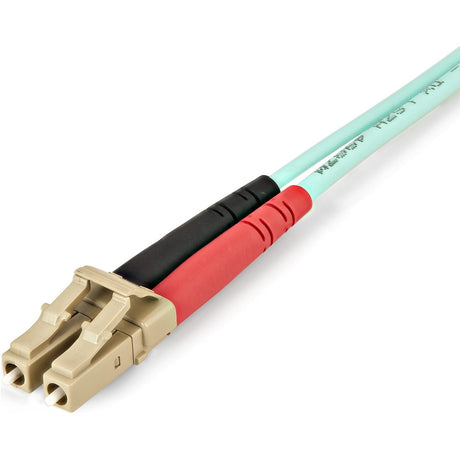 StarTech.com 1m (3ft) LC/UPC to LC/UPC OM4 Multimode Fiber Optic Cable, 50/125&micro;m, 100G, Low Insertion Loss, LSZH Fiber Jumper Cord — 450FBLCLC1