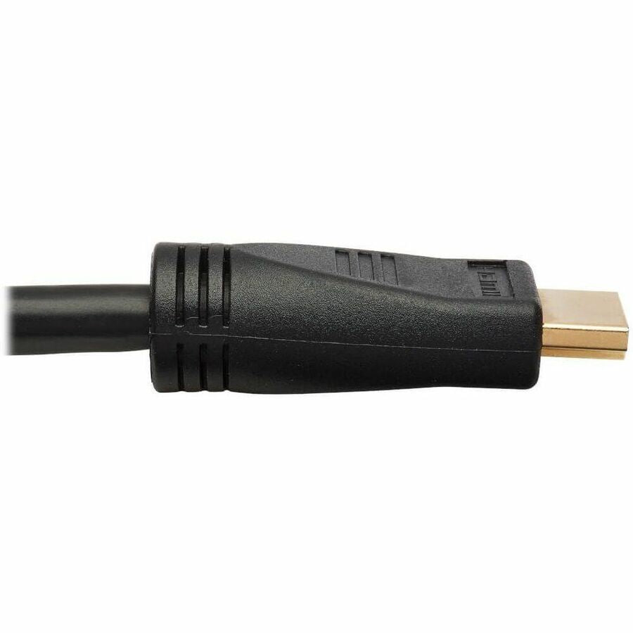Eaton Tripp Lite Series USB-C to HDMI Active Adapter Cable (M/M), 4K 60 Hz, 4:4:4, HDCP 2.2, Mid-Cable Adapter, Black, 15 ft. (4.6 m) — U444-015-H4K6BM
