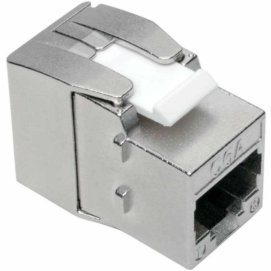 Eaton Tripp Lite Series Keystone Jack Cat6a/Cat6/Cat5e, RJ45, Shielded, Dust Cap - Toolless, PoE/PoE+ Compliant, TAA — N238-001-SH-TF