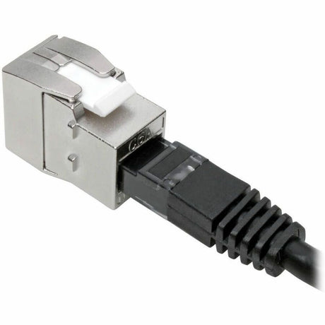 Eaton Tripp Lite Series Keystone Jack Cat6a/Cat6/Cat5e, RJ45, Shielded, Dust Cap - Toolless, PoE/PoE+ Compliant, TAA — N238-001-SH-TF