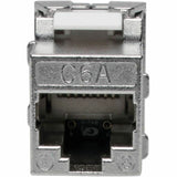 Eaton Tripp Lite Series Keystone Jack Cat6a/Cat6/Cat5e, RJ45, Shielded, Dust Cap - Toolless, PoE/PoE+ Compliant, TAA — N238-001-SH-TF