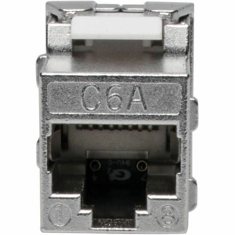 Eaton Tripp Lite Series Keystone Jack Cat6a/Cat6/Cat5e, RJ45, Shielded, Dust Cap - Toolless, PoE/PoE+ Compliant, TAA — N238-001-SH-TF