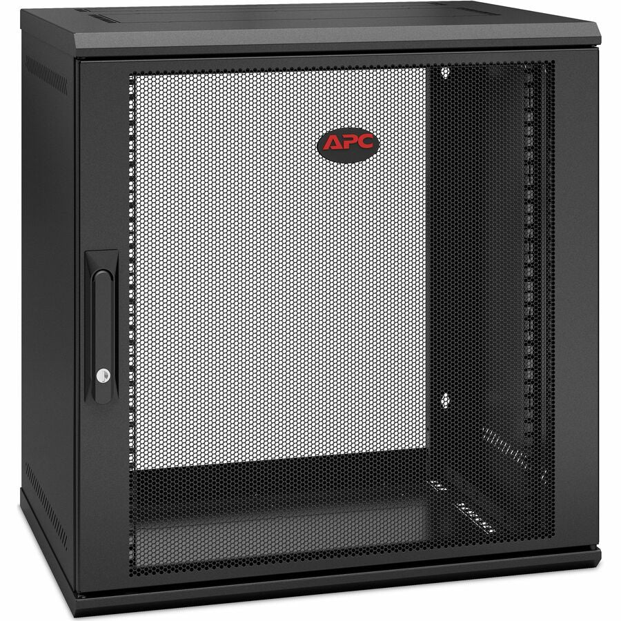 APC NetShelter 12U Wallmount Rack Enclosure Cabinet Single Hinged Switch Depth — AR112SH4