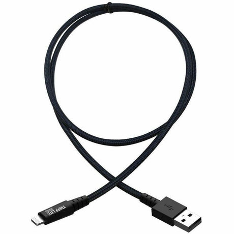 Eaton Tripp Lite Series Heavy-Duty USB-A to Lightning Sync/Charge Cable, UHMWPE and Aramid Fibers, MFi Certified - 6 ft. (1.83 m) — M100-006-GY-MAX