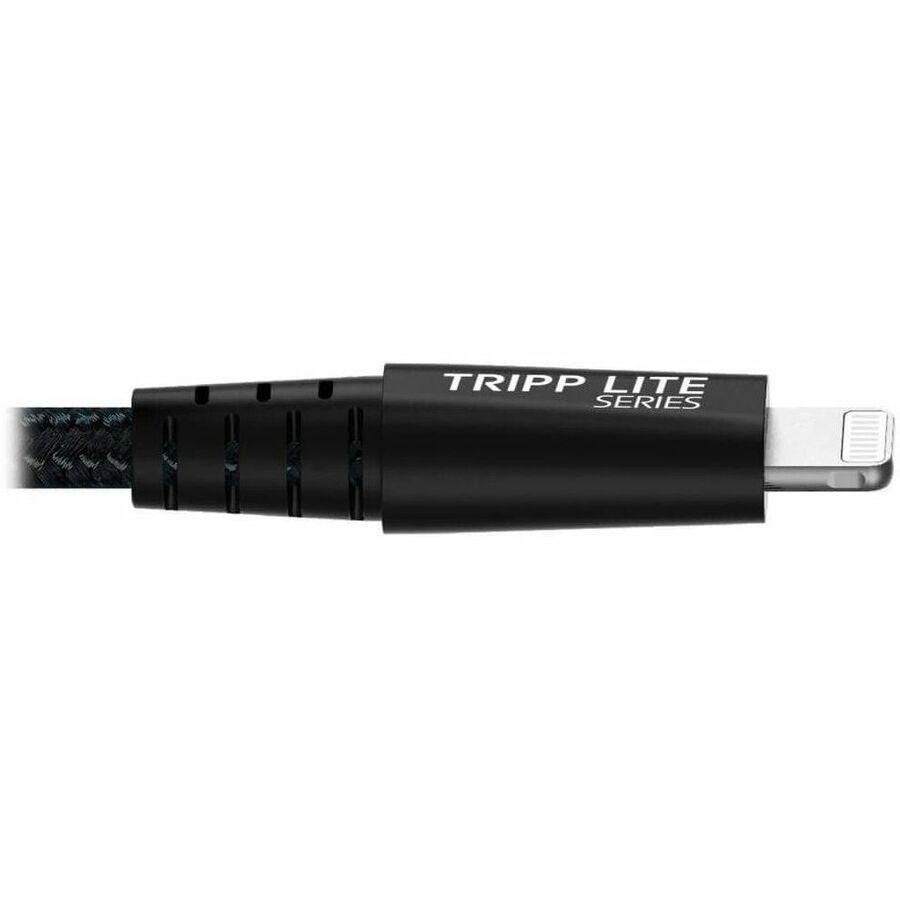 Eaton Tripp Lite Series Heavy-Duty USB-A to Lightning Sync/Charge Cable, UHMWPE and Aramid Fibers, MFi Certified - 6 ft. (1.83 m) — M100-006-GY-MAX