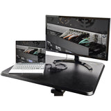 StarTech.com Mobile Standing Desk - Portable Sit-Stand Ergonomic Height Adjustable Cart on Wheels - Rolling Computer/Laptop Workstation — STSCART2