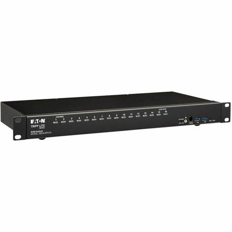 Eaton Tripp Lite Series 16-Port DisplayPort/USB KVM Switch with Audio/Video and USB Peripheral Sharing, 4K 60 Hz, 1U Rack-Mount, TAA — B024-DPU16