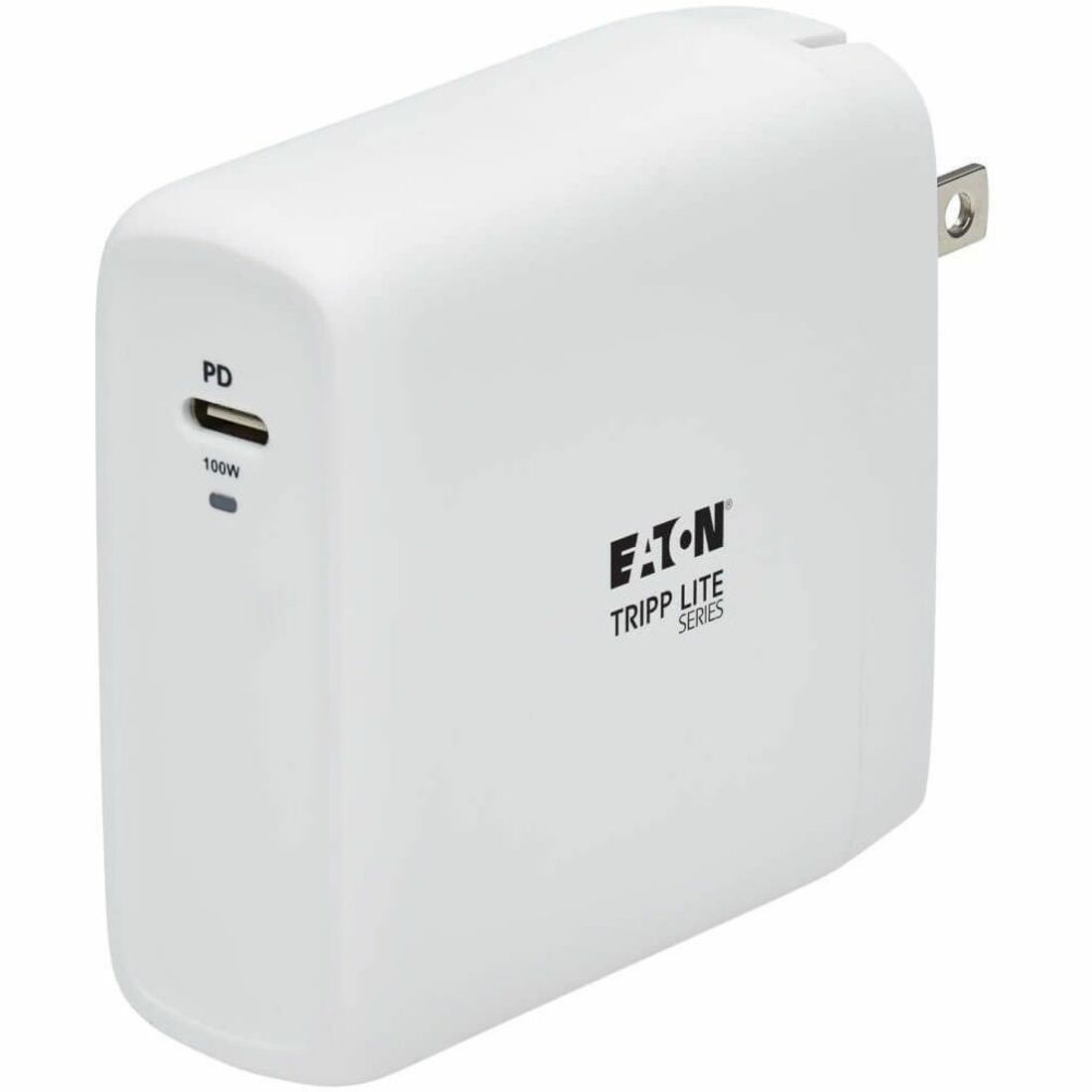Eaton Tripp Lite Series Compact 1-Port USB-C Wall Charger - GaN Technology, 100W PD3.0 Charging, White — U280-W01-100C1G