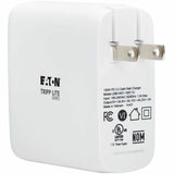 Eaton Tripp Lite Series Compact 1-Port USB-C Wall Charger - GaN Technology, 100W PD3.0 Charging, White — U280-W01-100C1G