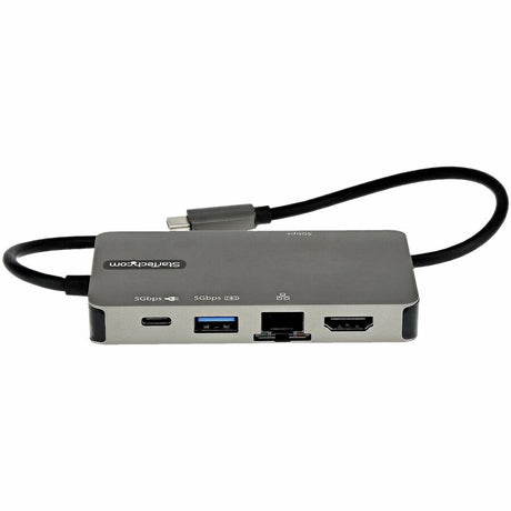 StarTech.com USB-C Multiport Adapter, USB C to 4K HDMI or VGA, USB Type-C Mini Dock, 100W PD Passthrough, 3x USB 3.0, GbE, 12" Long Cable — DKT30CHVPD2