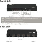SIIG 4 Port HDMI 2.0 4K 60Hz HDR Splitter with EDID and Downscaling Feature — CE-H26C11-S1