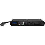 Belkin USB-C Multiport Adapter, USB-C to HDMI - USB A 3.0 - VGA - Ethernet, up 4k Resolution — AVC005btBK
