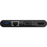 Belkin USB-C Multiport Adapter, USB-C to HDMI - USB A 3.0 - VGA - Ethernet, up 4k Resolution — AVC005btBK