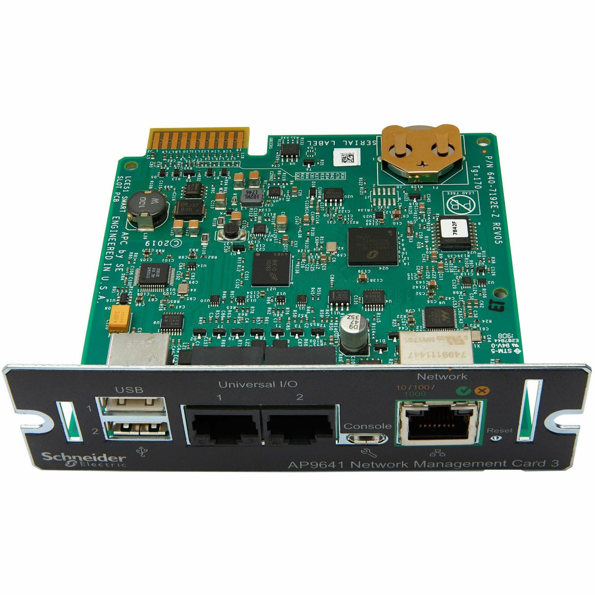 Device monitoring and management, Network Management Cards, NMC3 with Environmental Monitoring, secure remote UPS monitoring and management — AP9641