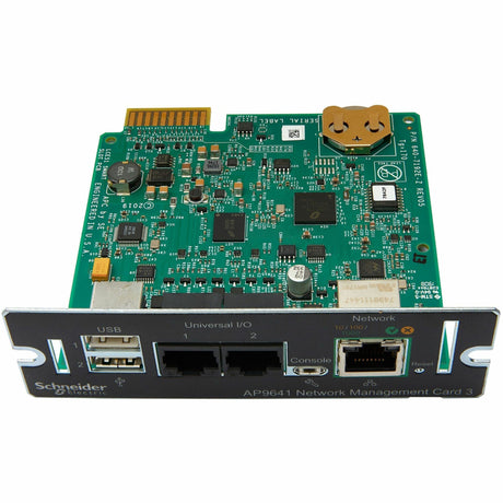 Device monitoring and management, Network Management Cards, NMC3 with Environmental Monitoring, secure remote UPS monitoring and management — AP9641