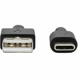 Eaton Tripp Lite Series Heavy-Duty USB-A to USB-C Cable, USB 2.0, UHMWPE and Aramid Fibers, (M/M), Gray, 6 ft. (1.83 m) — U038-006-GY-MAX
