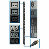 Eaton Tripp Lite Series 8.6kW 208/120V 3-Phase Basic PDU - 48 Outlets (36 C13, 6 C19, 6 5-15/20R), L21-30P Input, 6 ft. Cord, 70 in. 0U Rack — PDU3V6L2130