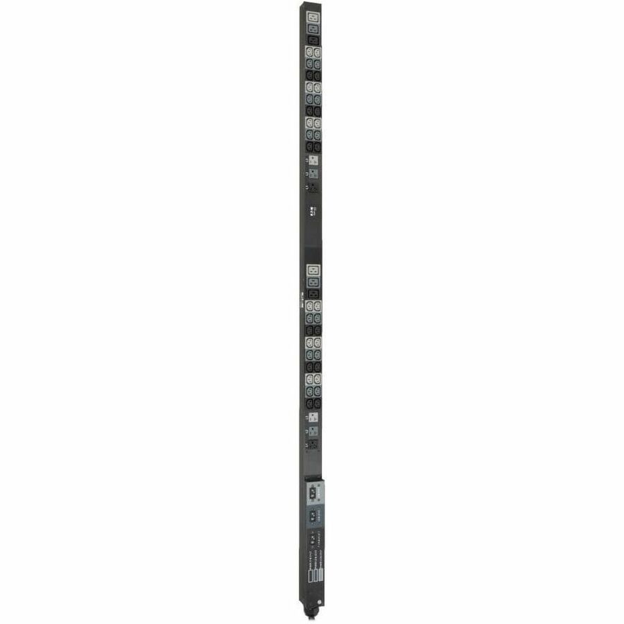 Eaton Tripp Lite Series 8.6kW 208/120V 3-Phase Basic PDU - 48 Outlets (36 C13, 6 C19, 6 5-15/20R), L21-30P Input, 6 ft. Cord, 70 in. 0U Rack — PDU3V6L2130