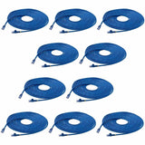 StarTech.com 25 ft. CAT6 Ethernet Cable - 10 Pack - ETL Verified - Blue CAT6 Patch Cord - Snagless RJ45 Connectors - 24 AWG - UTP — N6PATCH25BL10PK