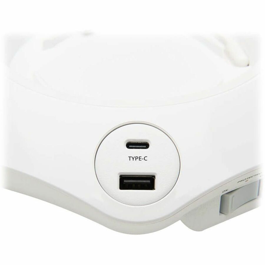 Eaton Tripp Lite Series Conference Power Surge Protector - 4 NEMA 5-15R Outlets, USB-C & 3 USB-A Ports, Micro-USB, 8 ft. Cord — TLP48USBCUFO