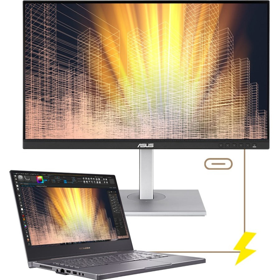 ASUS ProArt Display 27" 1440P Monitor (PA278CV) - QHD (2560 x 1440), IPS, 100% sRGB/Rec. 709, ?E < 2, Calman Verified, USB Hub, USB-C, DisplayPort Daisy-Chaining, HDMI, Eye Care, Height Adjustable — PA278CV
