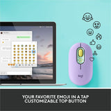 Logitech POP Mouse, Wireless Mouse with Customizable Emojis, SilentTouch Technology, Precision Scroll, Daydream — 910-006544