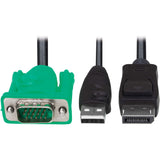 Eaton Tripp Lite Series VGA to DisplayPort and USB-A Adapter Cable Kit for B020-U and B022-U KVM, 6 ft. (1.8 m) — P778-006-DP