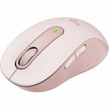 Logitech Signature M650 Wireless Mouse - For Small to Medium Sized Hands, 2-Year Battery, Silent Clicks, Rose — 910-006251