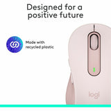 Logitech Signature M650 Wireless Mouse - For Small to Medium Sized Hands, 2-Year Battery, Silent Clicks, Rose — 910-006251
