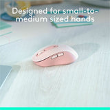 Logitech Signature M650 Wireless Mouse - For Small to Medium Sized Hands, 2-Year Battery, Silent Clicks, Rose — 910-006251