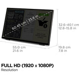 ViewSonic TD2465 24 Inch 1080p Touch Screen Monitor with Advanced Ergonomics, HDMI and USB Inputs — TD2465