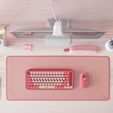 Logitech Desk Mat - Studio Series, Multifunctional Large Desk Pad, Anti-slip Base, Spill-resistant Durable Design, Darker Rose — 956-000048