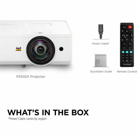 ViewSonic PS502X 4000 Lumens XGA HDMI Short Throw Projector for Education and Office — PS502X
