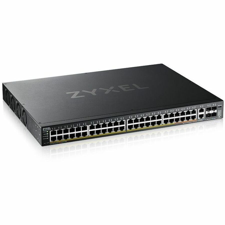 ZYXEL XGS2220-54HP 48-Port Gigabit L3 Managed and Nebula Pro Cloud Managed Switch | 40 PoE+ / 10 PoE++ Ports at 600W with 4 SFP+ 10G Uplinks and 2 10G Ethernet Ports — XGS2220-54HP