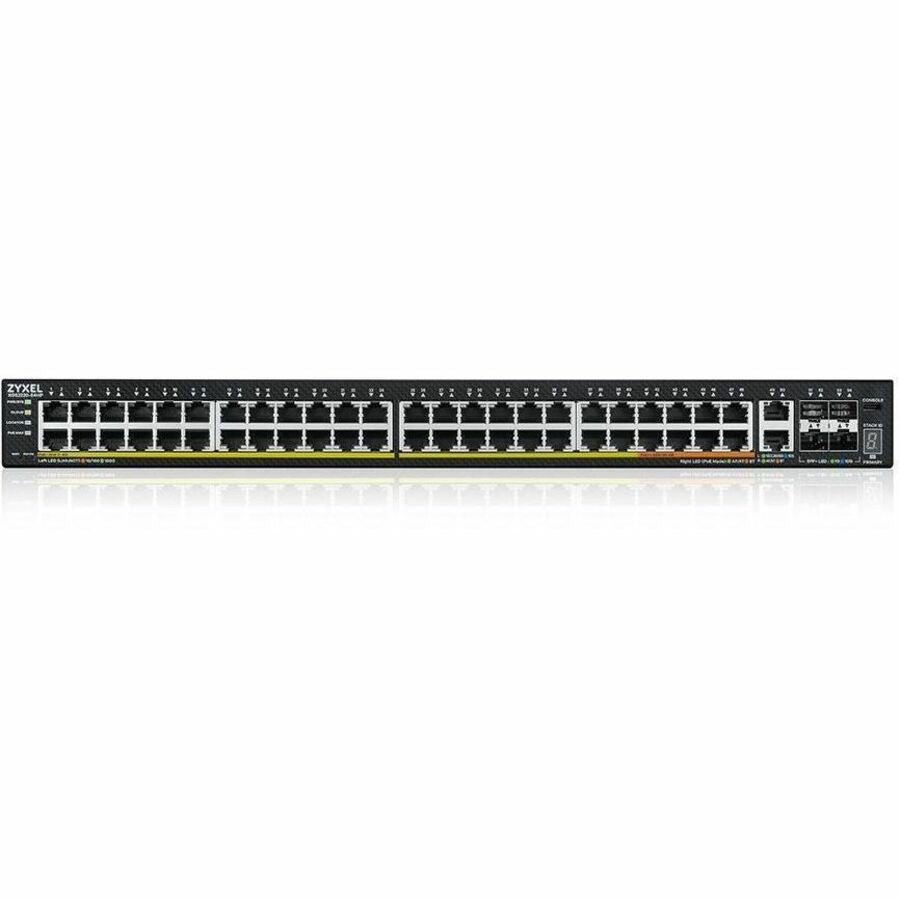 ZYXEL XGS2220-54HP 48-Port Gigabit L3 Managed and Nebula Pro Cloud Managed Switch | 40 PoE+ / 10 PoE++ Ports at 600W with 4 SFP+ 10G Uplinks and 2 10G Ethernet Ports — XGS2220-54HP