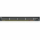 ZYXEL XGS2220-54HP 48-Port Gigabit L3 Managed and Nebula Pro Cloud Managed Switch | 40 PoE+ / 10 PoE++ Ports at 600W with 4 SFP+ 10G Uplinks and 2 10G Ethernet Ports — XGS2220-54HP