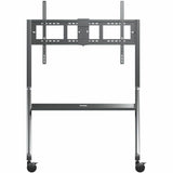 ViewSonic VB-STND-009 Slim Mobile TV Cart for 55 to 86 inch screens up to 265 lbs, VESA Pattern Compatible for 400x200 to 900x600mm, Storage Tray, and Lockable Wheels — VB-STND-009