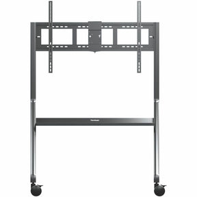 ViewSonic VB-STND-009 Slim Mobile TV Cart for 55 to 86 inch screens up to 265 lbs, VESA Pattern Compatible for 400x200 to 900x600mm, Storage Tray, and Lockable Wheels — VB-STND-009