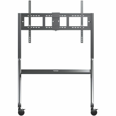 ViewSonic VB-STND-009 Slim Mobile TV Cart for 55 to 86 inch screens up to 265 lbs, VESA Pattern Compatible for 400x200 to 900x600mm, Storage Tray, and Lockable Wheels — VB-STND-009