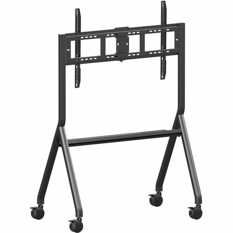 ViewSonic VB-STND-009 Slim Mobile TV Cart for 55 to 86 inch screens up to 265 lbs, VESA Pattern Compatible for 400x200 to 900x600mm, Storage Tray, and Lockable Wheels — VB-STND-009