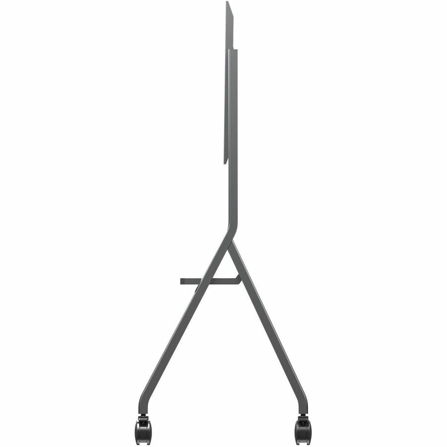 ViewSonic VB-STND-009 Slim Mobile TV Cart for 55 to 86 inch screens up to 265 lbs, VESA Pattern Compatible for 400x200 to 900x600mm, Storage Tray, and Lockable Wheels — VB-STND-009