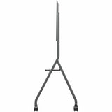 ViewSonic VB-STND-009 Slim Mobile TV Cart for 55 to 86 inch screens up to 265 lbs, VESA Pattern Compatible for 400x200 to 900x600mm, Storage Tray, and Lockable Wheels — VB-STND-009
