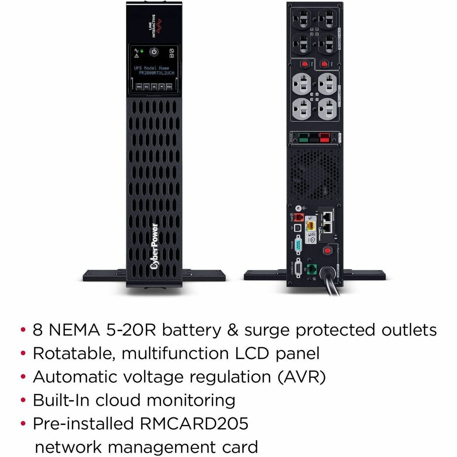 CyberPower PR2000RTXL2UCN Smart App Sinewave UPS Systems — PR2000RTXL2UCN