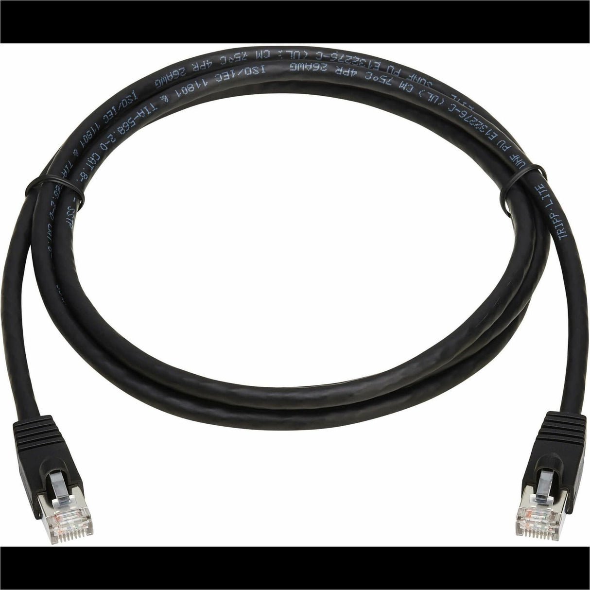 Eaton Tripp Lite Series Cat8 40G Snagless SSTP Ethernet Cable (RJ45 M/M), PoE, Black, 6 ft. (1.8 m) — N272-F06-BK