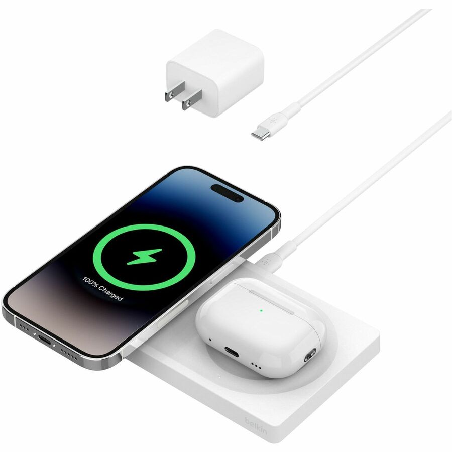 Belkin BoostCharge Pro MagSafe 2-in-1 Charging Pad — WIZ019ttWH